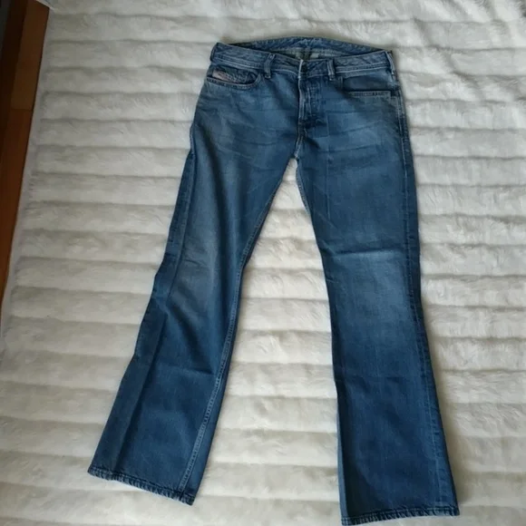 Diesel Men's Straight Jeans in Blue - Picture 6 of 6